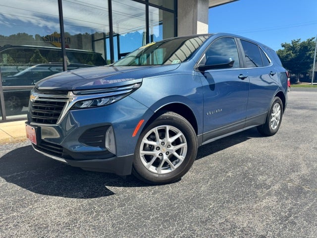 2024 Chevrolet Equinox LT in Lakeshore Blue Metallic — front three-quarter view